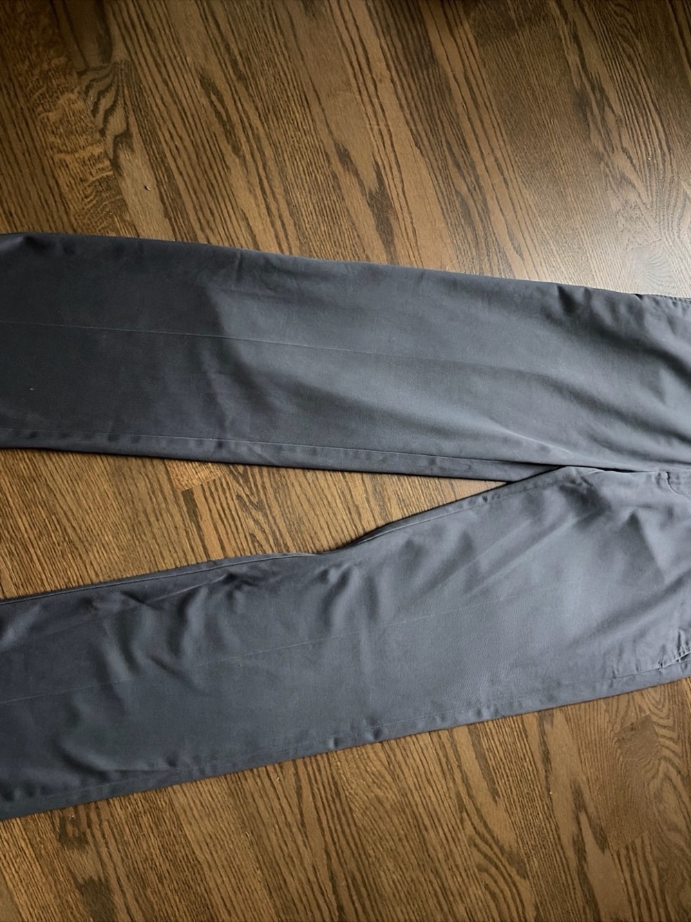 Men's Straight-Leg Black Pants